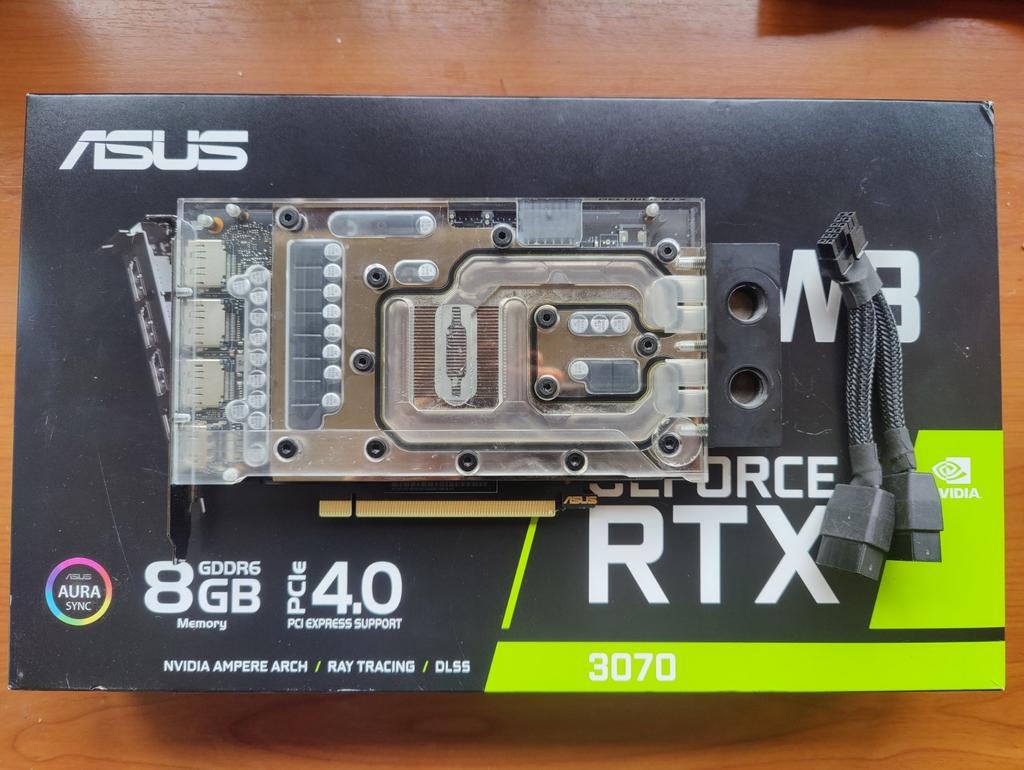 ASUS RTX 3070 met waterblock, Ophalen of Verzenden, GDDR6, Nvidia, PCI