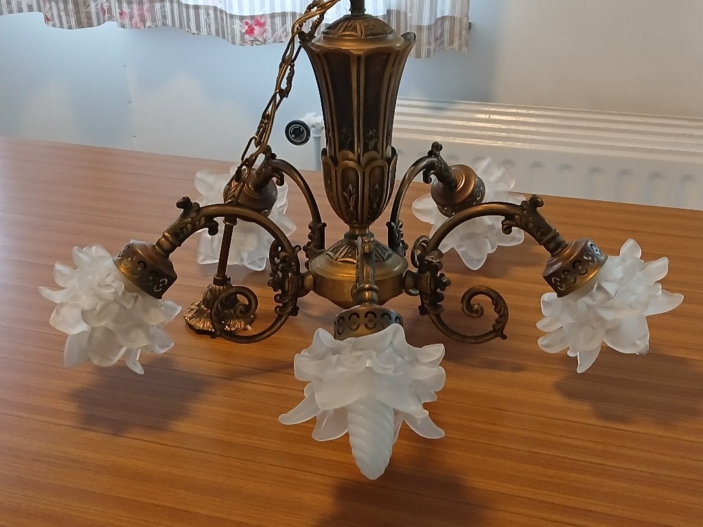 Lustre, Enlèvement, Utilisé, Verre, E14 (petit)