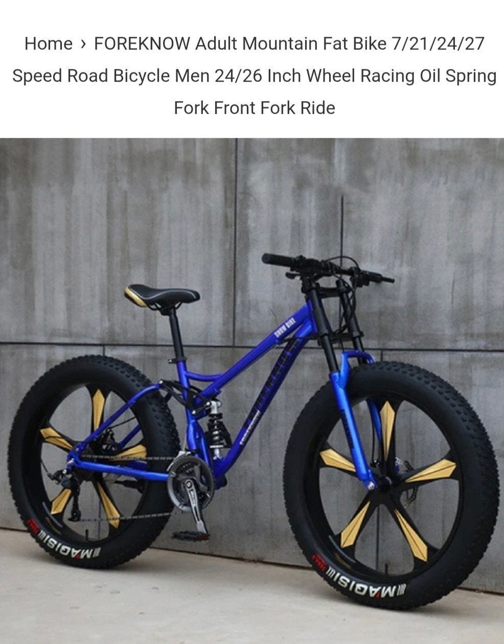 Amerikaanse Fatbike, Fietsen en Brommers, Ophalen, 20 inch of meer, Gebruikt, Schijfrem