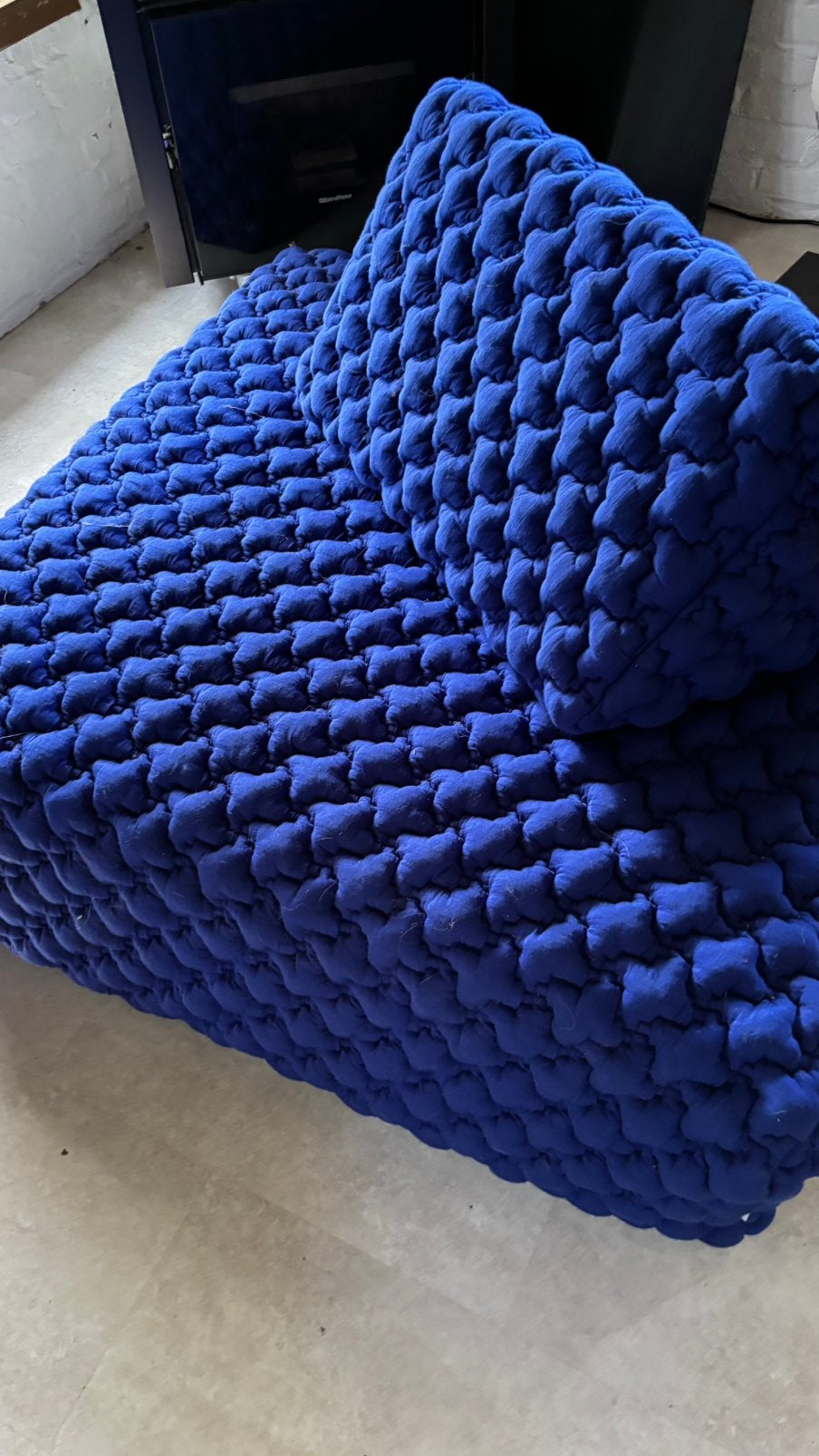 Pouf SAMET 05 et coussin de chez GERVASONI, Enlèvement, Comme neuf