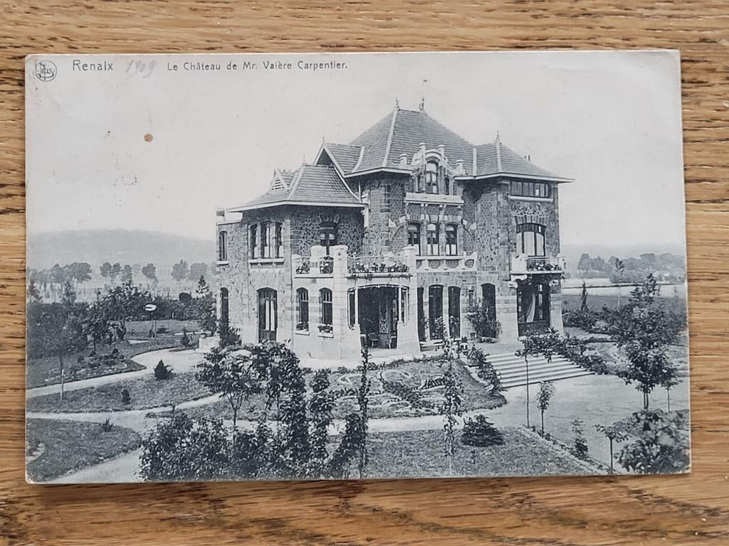 Cpa renaix   château  charpentier 1900, Envoi