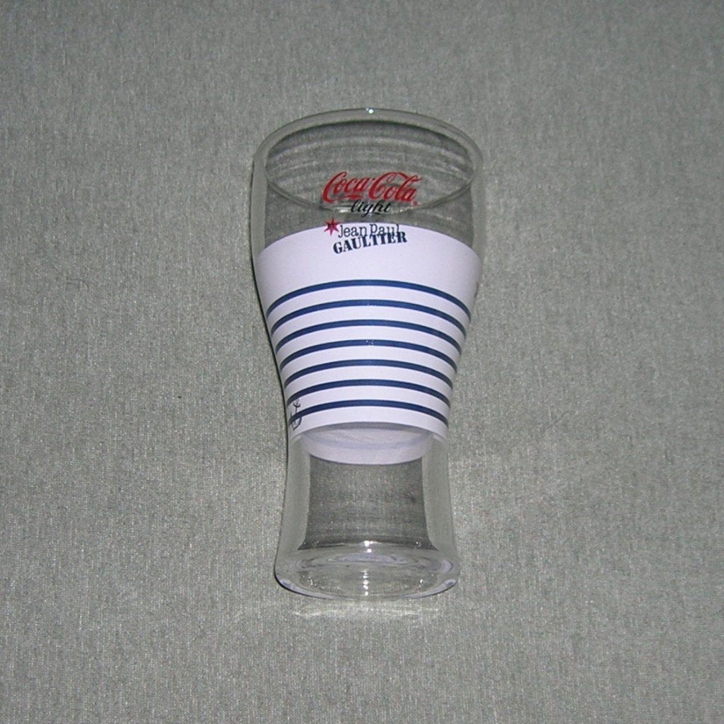 Coca Cola Jean Paul Gaultier glas, Ophalen, Zo goed als nieuw, Gebruiksvoorwerp