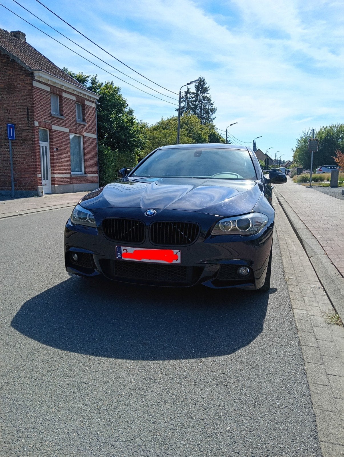 BMW 520D M-pack automaat, Autos, BMW, Cuir, Euro 5, Carnet d'entretien, Noir