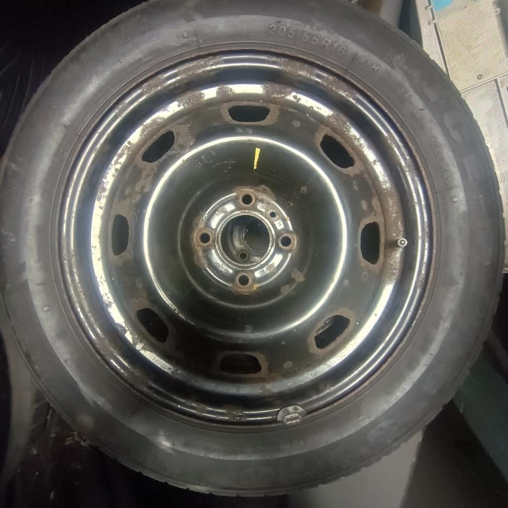 Velgen met winterbanden voor peugeot citroen opel, Auto-onderdelen, Banden en Velgen, Gebruikt, Velg(en), 16 inch, Ophalen