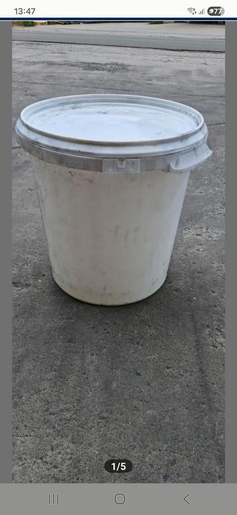Hersluitbare emmers 20 liter.  2€/stuk., Huis en Inrichting, Ophalen, Zo goed als nieuw