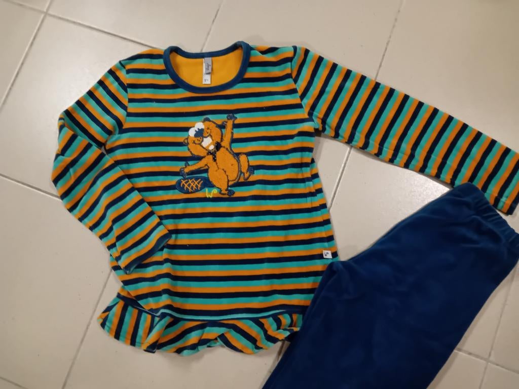 Pyjama Woody 8 ans (128) sol en velours d'hiver, Enlèvement, Comme neuf