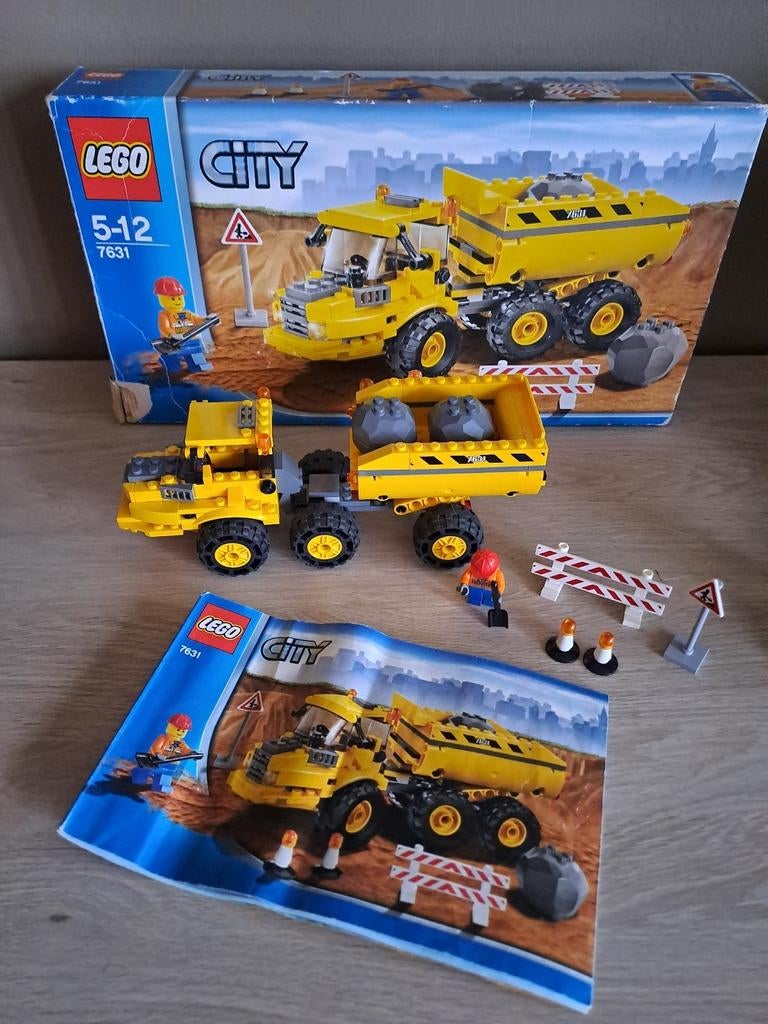 Lego City 7631 Dump Truck compleet, Ophalen, Zo goed als nieuw, Lego