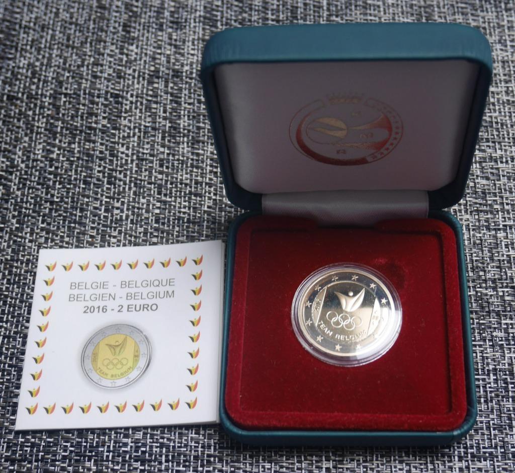 2 euro België 2016 BE „Olympische Spelen”, Ophalen of Verzenden, België, 2 euro, Setje