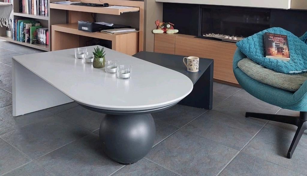 grijze uitschuifbare salontafel 67x125 cm, Enlèvement