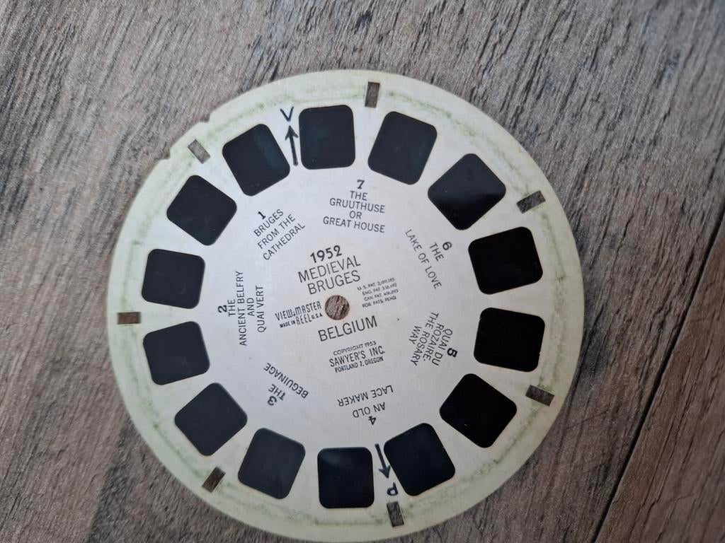 Viewmaster : medieval bruges 1952, Verzenden, Zo goed als nieuw