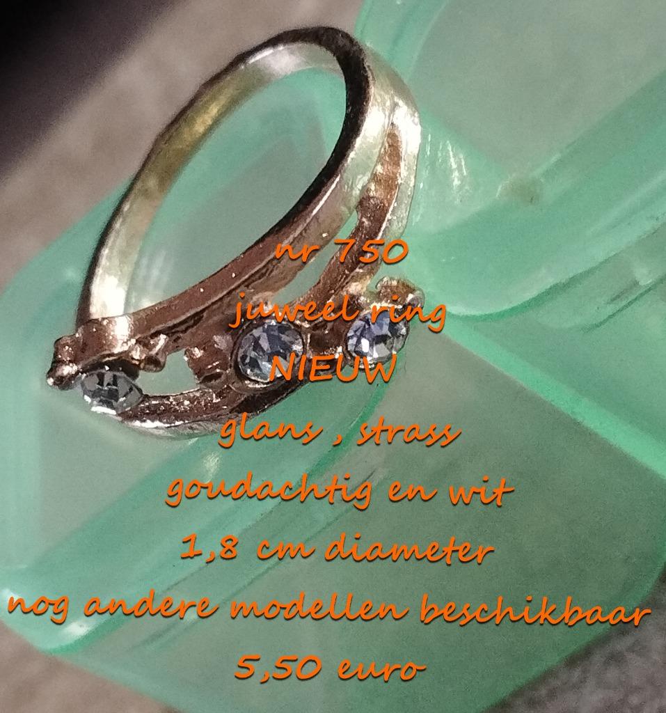 750. Bijou : bague, NEUF, frais de port inclus, Bijoux, Sacs & Beauté, Bagues, Neuf, Femme ou Homme, 17 à 18, Blanc