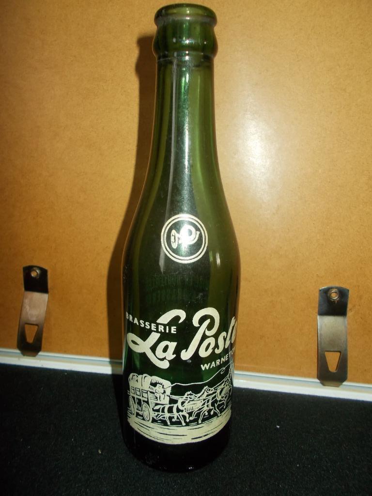 WAASTEN - oude groene bierfles 1/4L - Brouwerij La Poste, Ophalen of Verzenden, Gebruikt, Flesje(s), Overige merken