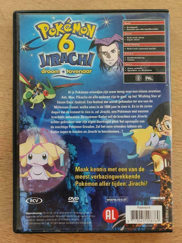 Pokémon 6 Jirachi Droom Tovenaar, Tous les âges, Enlèvement ou Envoi, Anime (japonais), Dessin animé