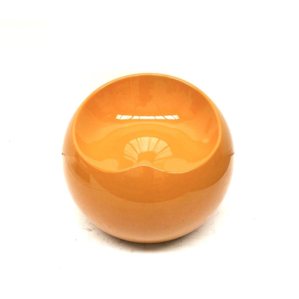 Space age vintage oranje poef design Finn Stone retro, Verzenden