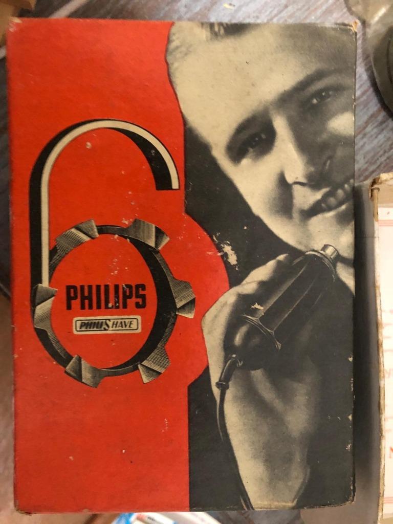 Philips - Rasoir ancien - Bakélite - boite d'origine, Enlèvement