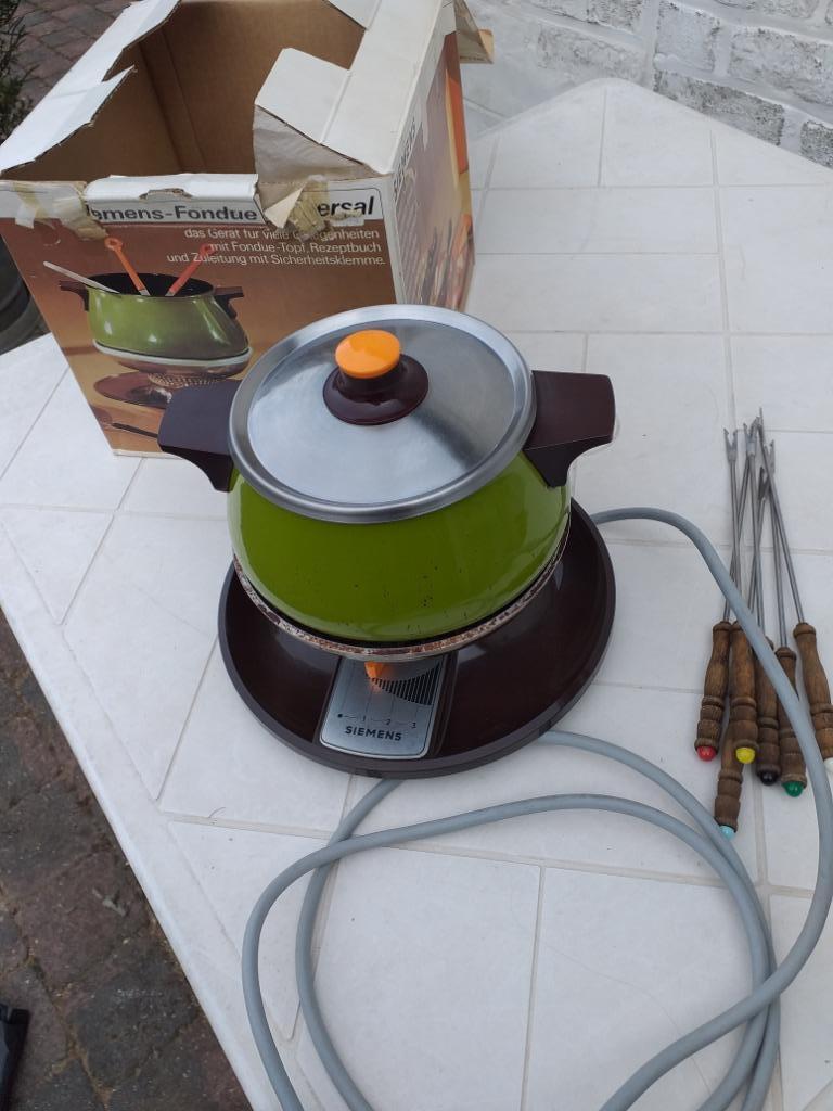 Elektrisch Fondue-apparaat Universele Siemens, Huis en Inrichting, Ophalen, Gebruikt, Gietijzer, Overige typen