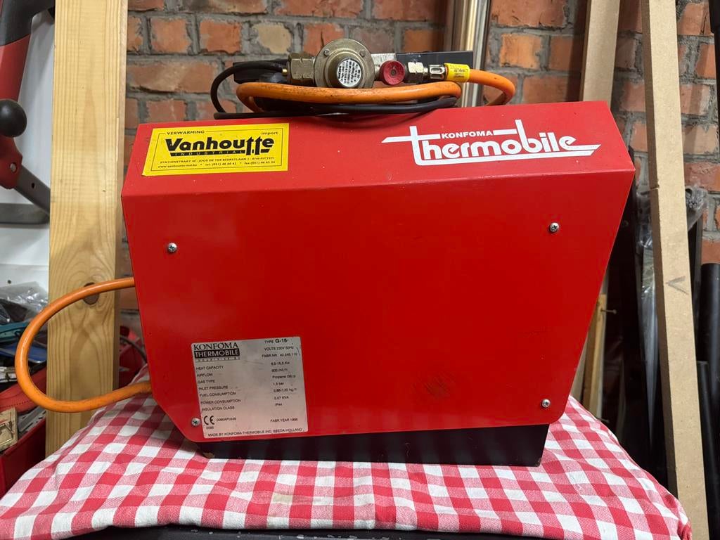 Thermobile hetelucht op gas, Ophalen, Zo goed als nieuw