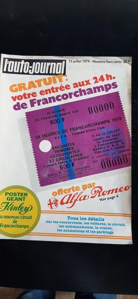 24 Heures de Francorchamps 1979, Livres, Enlèvement ou Envoi, Comme neuf