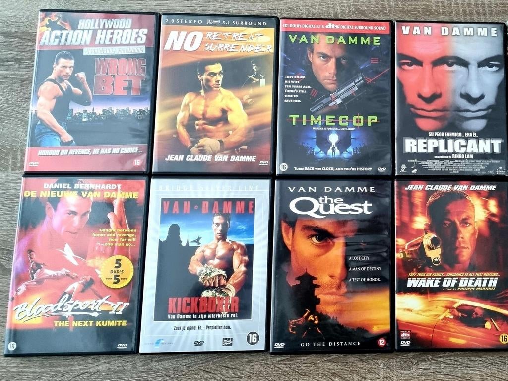 8 Dvd´s van Jean-Claude Vandamme, Ophalen of Verzenden, Zo goed als nieuw