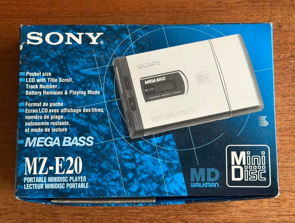 Sony MZ-E20 portable minidisc player, Ophalen, Sony