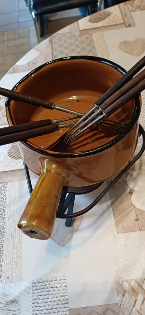 Set à fondue, Enlèvement, Comme neuf, Service à fondue