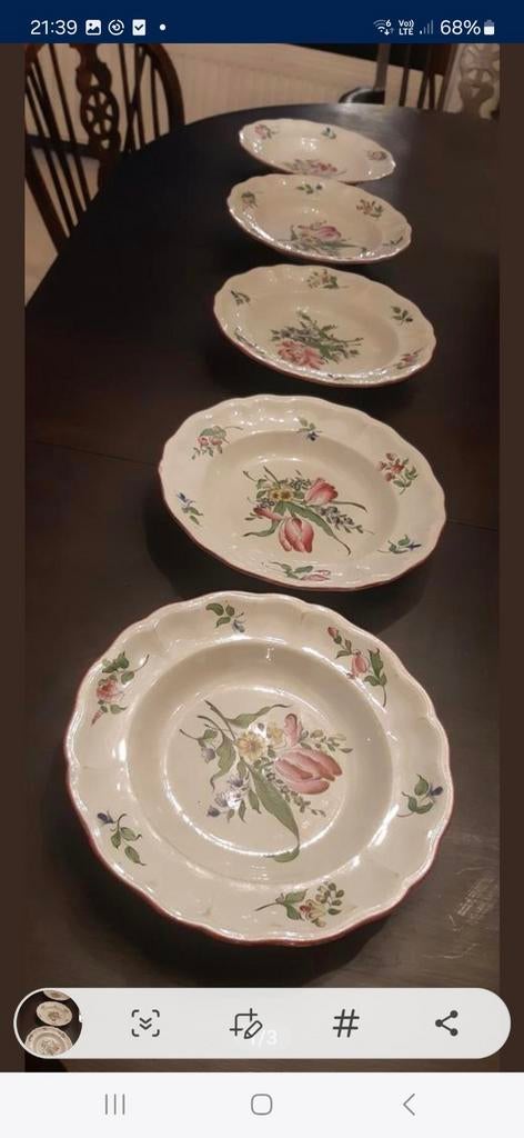 exclusieve luneville borden, Ophalen