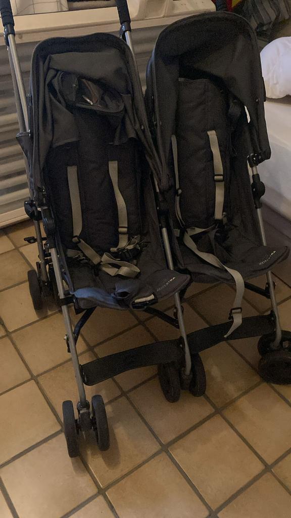 Plooibuggy - tweelingbuggy, Enlèvement, Utilisé, Protection de pluie