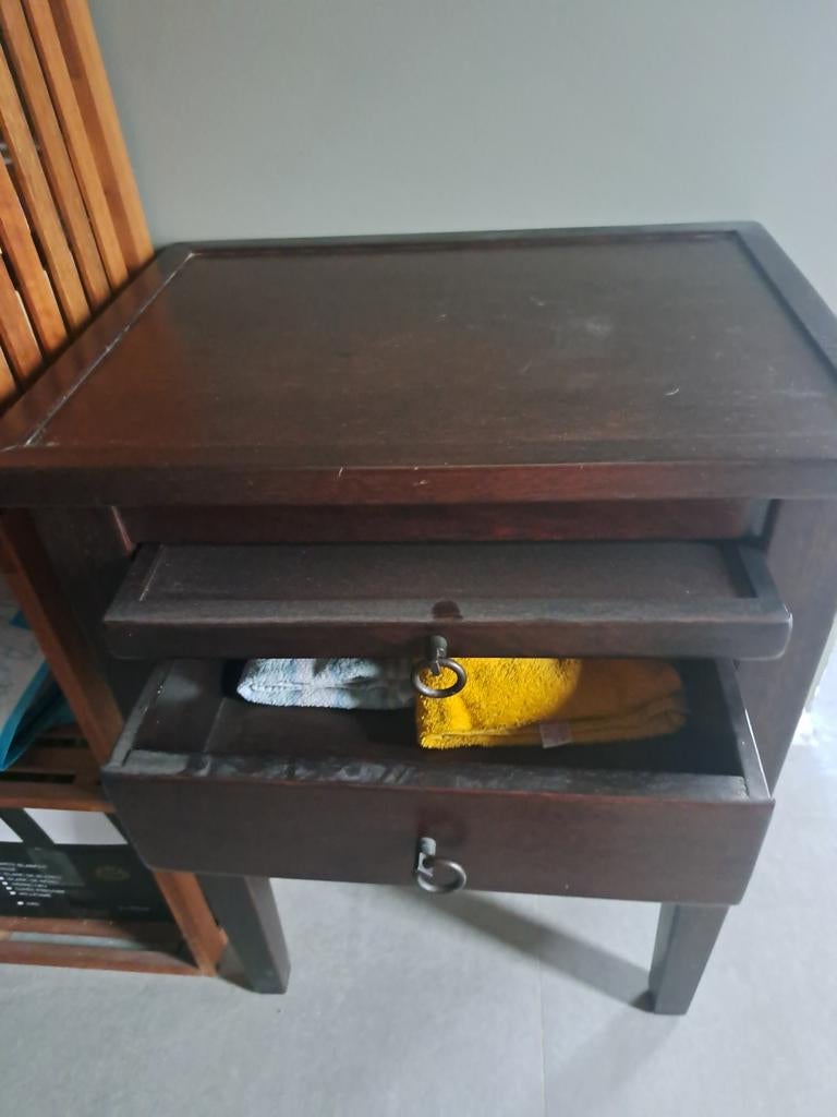 Bijzettafel hout, Ophalen