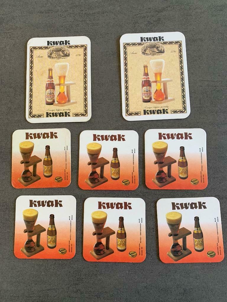 Bierviltjes Kwak, Enlèvement, Utilisé, Sous-bock, Autres marques