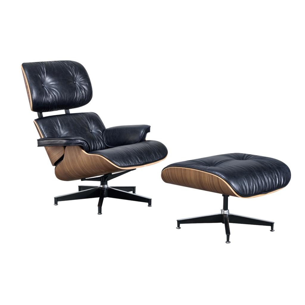 De chaises longues Black Friday Eames Walnut Premium XL, Neuf, Moins de 75 cm, Enlèvement ou Envoi, Design, Eames lounge chair