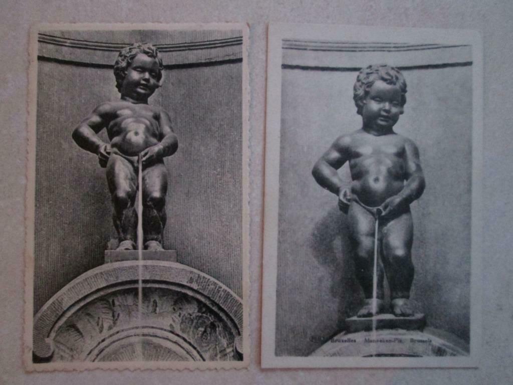 oude postkaarten Manneke Pis, Verzenden