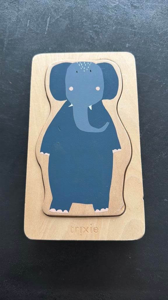 Houten 4-lagen puzzel trixie, Ophalen, Zo goed als nieuw