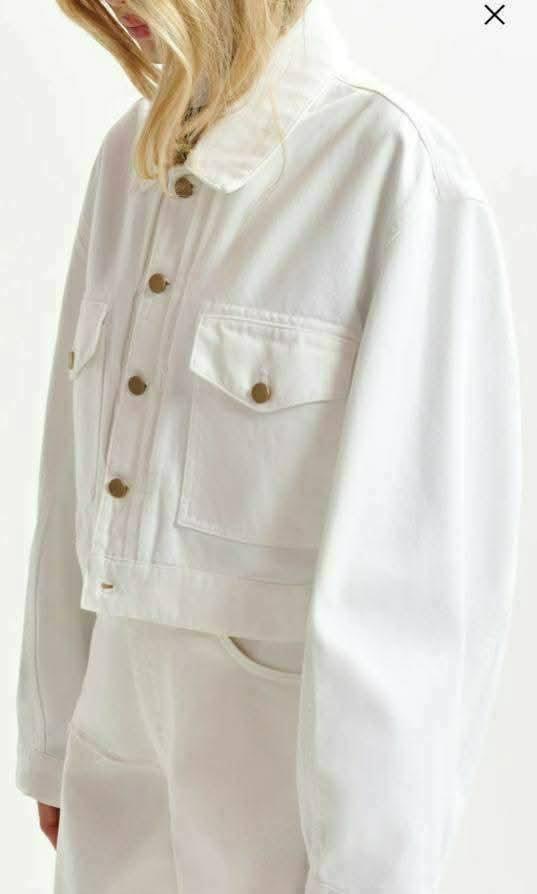 Jeansvest essentiel antwerp M, Kleding | Dames, Ophalen, Maat 38/40 (M), Wit