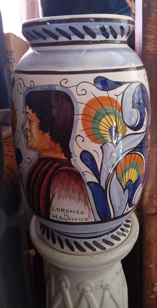 grote keramieken italiaanse vintage vaas 1982, Ophalen of Verzenden