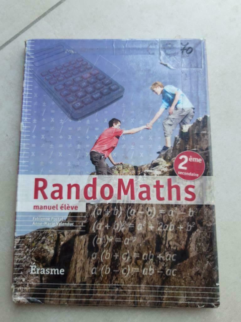 Rando math 2 manuel élève., Livres, Livres scolaires, Utilisé, Mathématiques A, Secondaire, Enlèvement ou Envoi