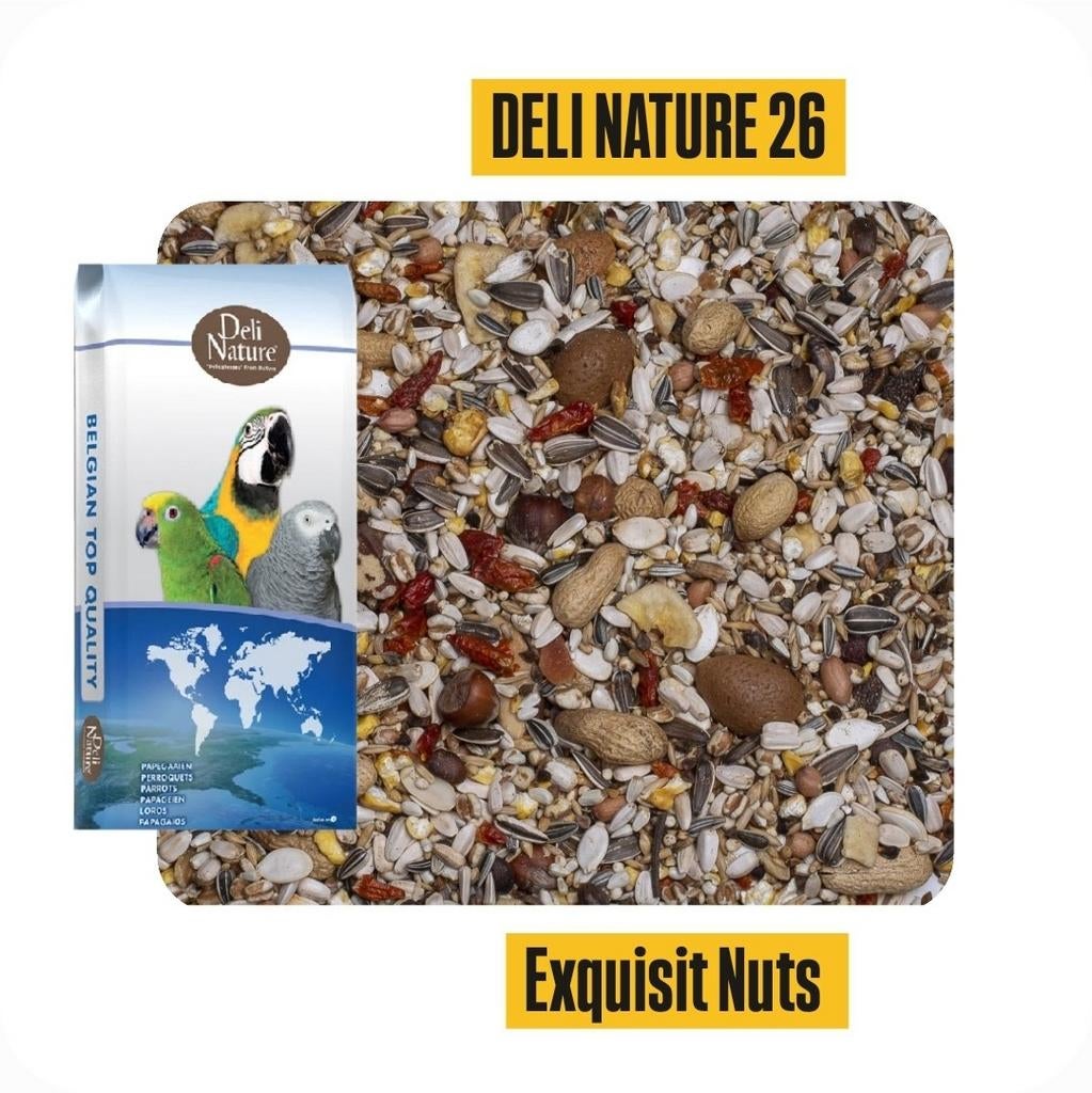 Deli Nature 26 Exquisit Nuts 1kg - Papegaaien Voeders, Ophalen