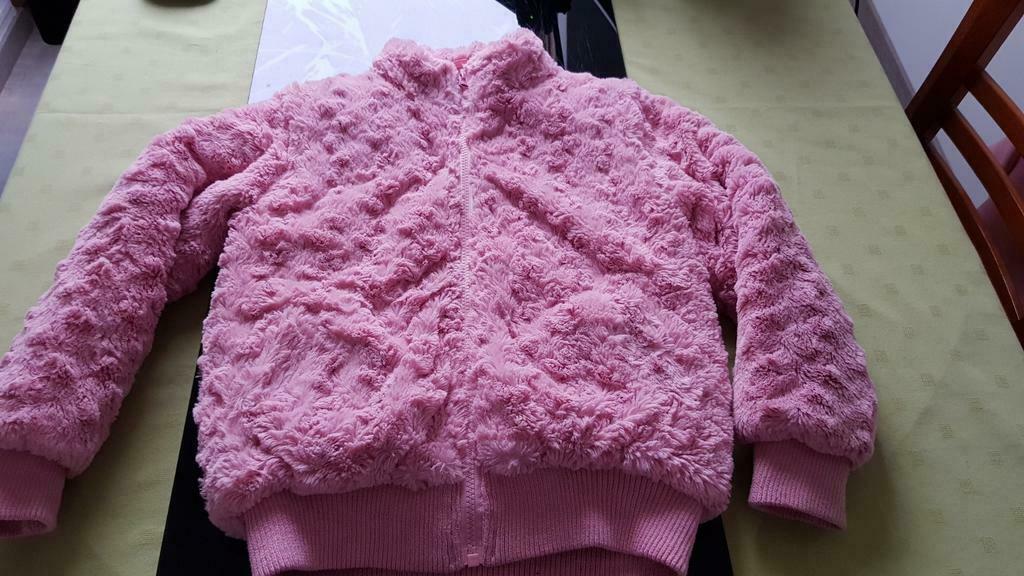 Mantel roze m 128 / 134, Enlèvement ou Envoi, Comme neuf, Fille, Manteau