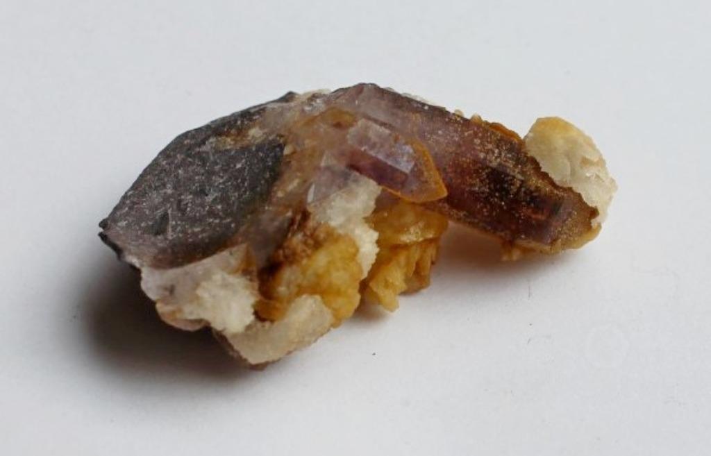 AMÉTHYSTE avec SMITHSONITE de Brandberg, NAMIBIE, Enlèvement ou Envoi, Minéral