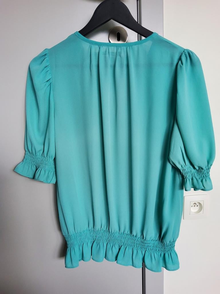 Azuur blauw bloesje esqualo maat 34 met bijpassende rok, Kleding | Dames, Blauw, Esqualo, Ophalen of Verzenden, Zo goed als nieuw