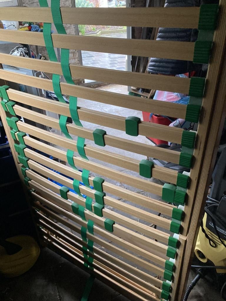 Bedbodem met poten, Ophalen, Eenpersoons, Zo goed als nieuw, 80 cm