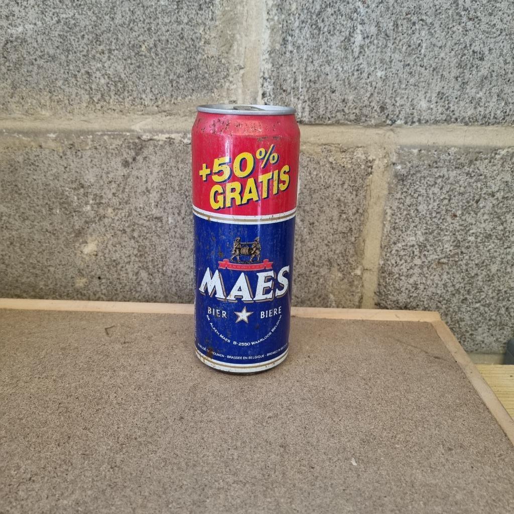 Canette de bière Maes (modèle 2), Ophalen of Verzenden, Gebruikt, Flesje(s), Overige merken