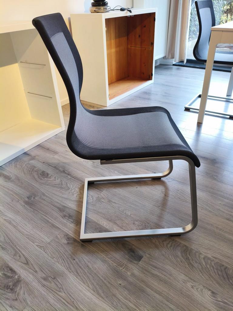 6 chaises Hülsta – Design contemporain, Gris, Comme neuf, Enlèvement, Cinq, Six Chaises ou plus
