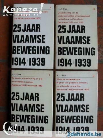 25 jaar vlaamse beweging - 1914/1939. 4dl., Ophalen of Verzenden, Gelezen