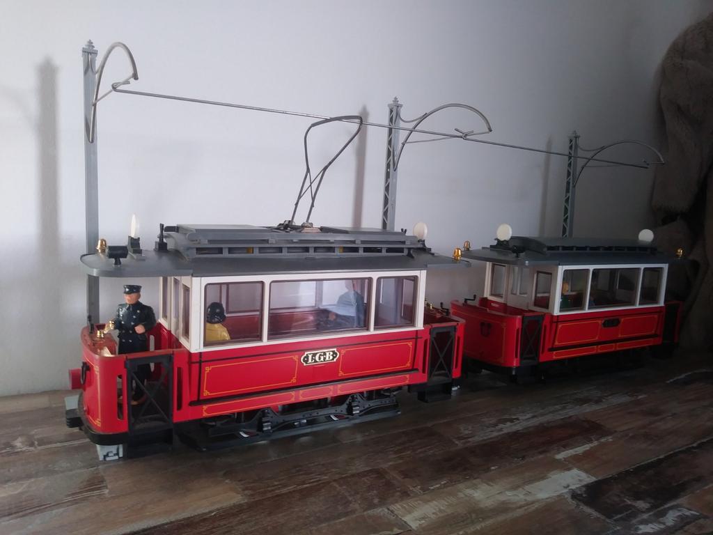 LGB tramset met werkende bovenleiding., Ophalen of Verzenden, LGB