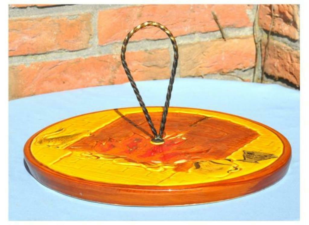 §plat a fromage Vallauris décor cheminée, Enlèvement ou Envoi