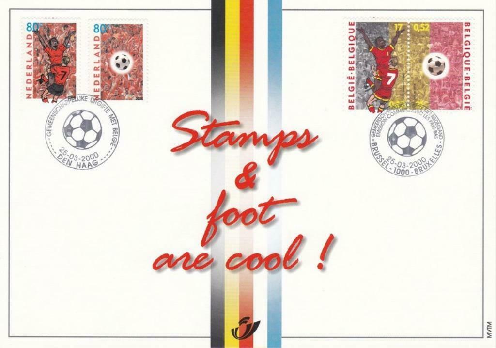 Carte-souvenir Championnat Européen de Football 25.03.2000, Enlèvement ou Envoi, Affranchi, Lieu ou Bâtiment