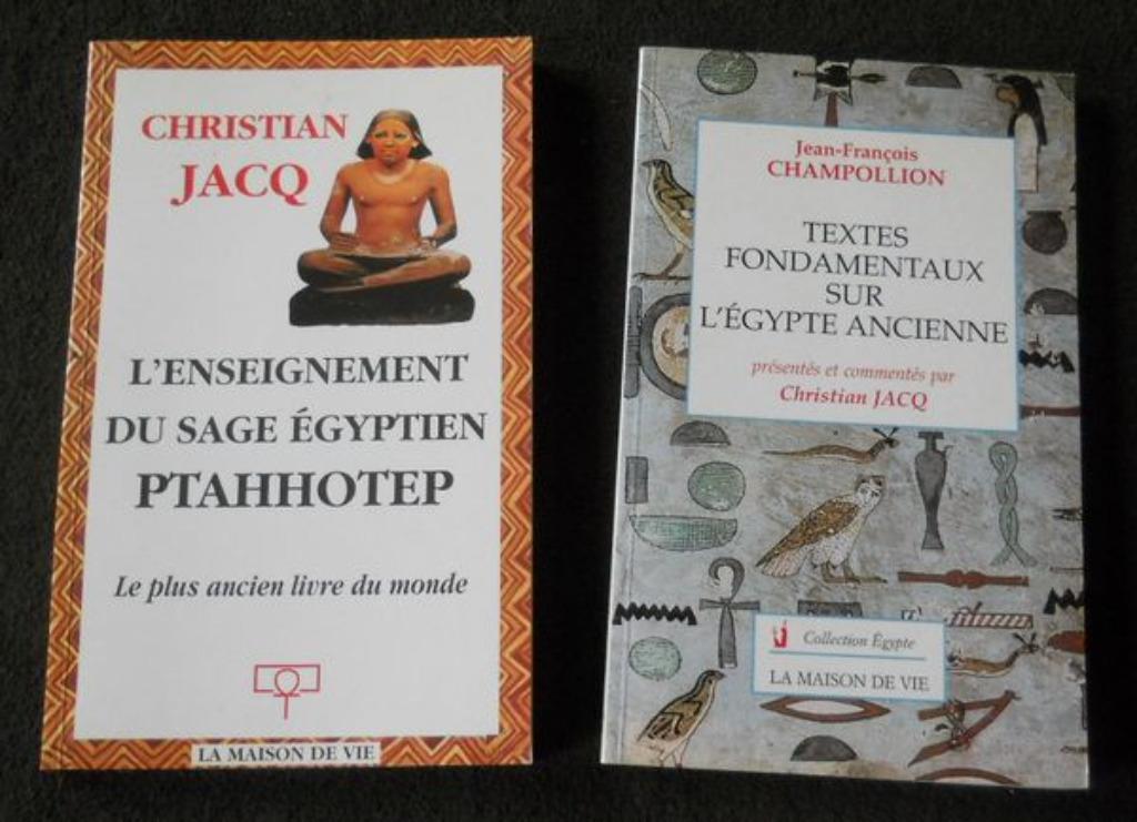 Lot 2 livres Egypte ancienne - Champollion, Ophalen of Verzenden, 14e eeuw of eerder, Gelezen, Afrika