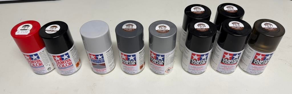 10 stuks Tamiya spuitlak, Ophalen of Verzenden, Zo goed als nieuw