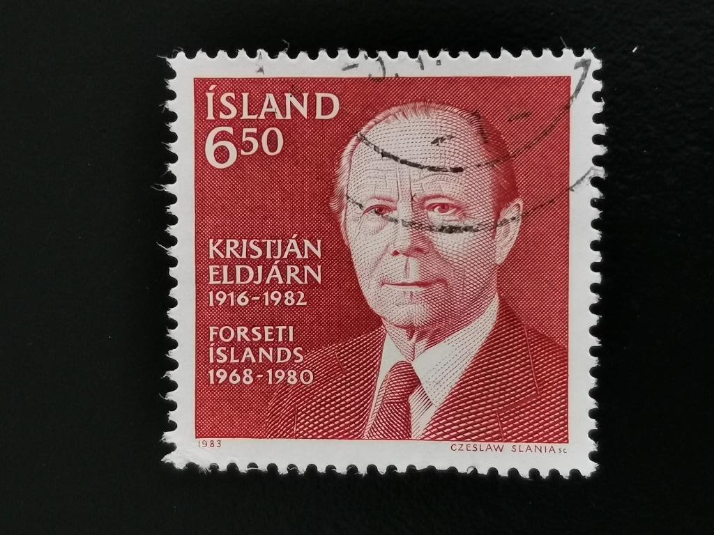 Ijsland 1983 - President  Kristjan Eldjárn, Postzegels en Munten, Postzegels | Europa | Scandinavië, Ophalen of Verzenden, IJsland