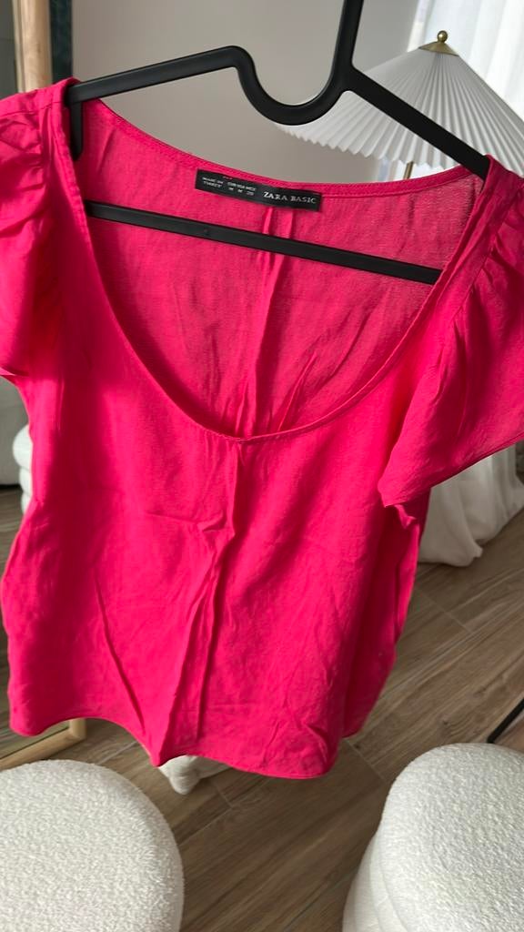 Blouse rose zara M, Kleding | Dames, Topjes, Nieuw